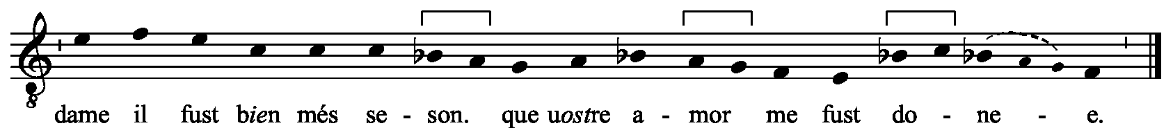 Refrain musical notation